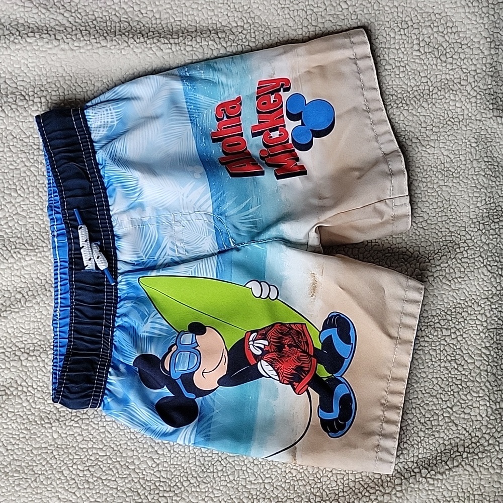 4T Mickey Mouse Swim Trunks